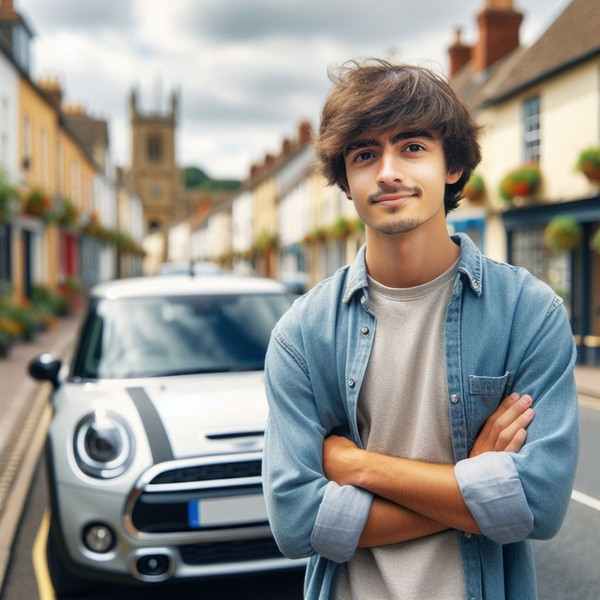 Motorist thinking about accident-in-first-year-of-driving