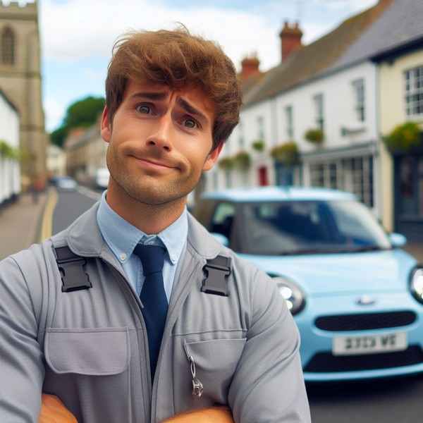 Motorist thinking about how-do-police-catch-banned-drivers