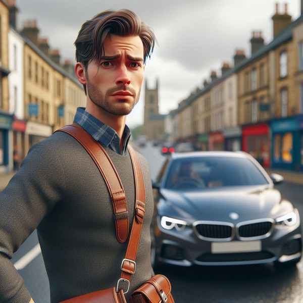 Motorist thinking about penalty-points-for-new-drivers