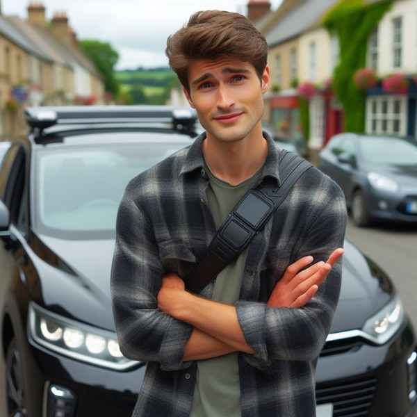 Motorist thinking about driving-car-without-insurance