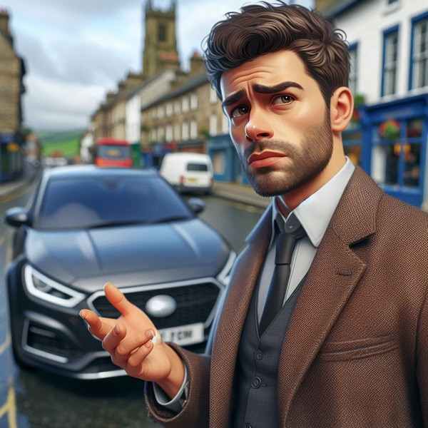 Motorist thinking about insurance-for-young-drivers-with-points