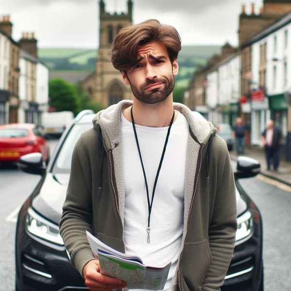 Motorist thinking about 3-penalty-points-insurance-ireland